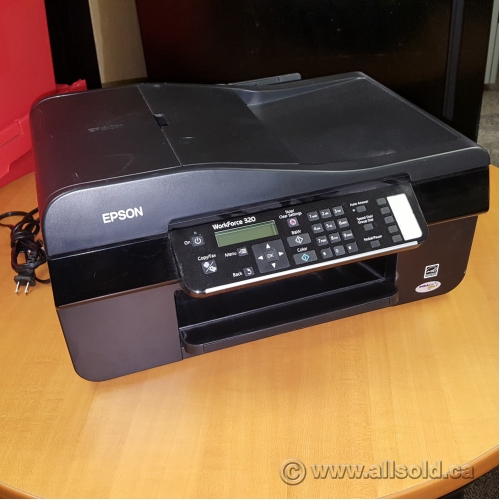 Black Epson Workforce 320 Desktop Printer Scanner Allsold.ca Buy & Sell Used Office