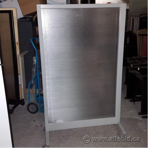 Teknion Expandable Rolling Translucent Panel Office Room Divider