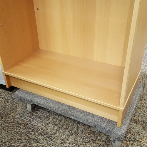 Blonde Double Bookshelf IKEA Bookcase w/ 4 Adjustable Shelves Allsold