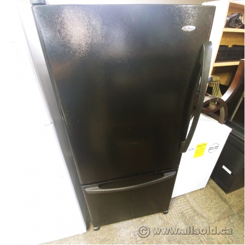 Amana Black Bottom Freezer Fridge Refrigerator Allsold.ca Buy & Sell Used Office Furniture
