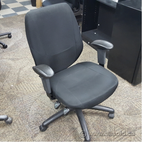 Global Black Fabric Adjustable Office Chair Allsold.ca Buy & Sell