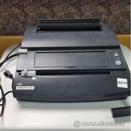 GBC Wirepro 1000 Twin Loop Wire Binding System Allsold.ca Buy