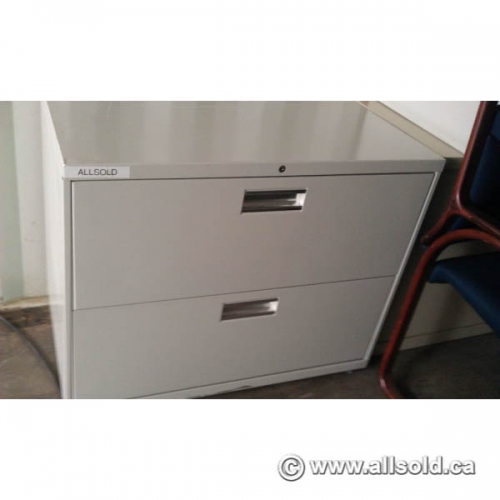 Hon 2 Drawer Puddy Lateral File Locking Allsold.ca Buy & Sell Used Office Furniture