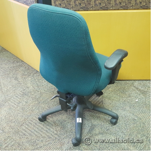 Green Fabric Mid Back Office Task Chair Allsold.ca Buy & Sell Used