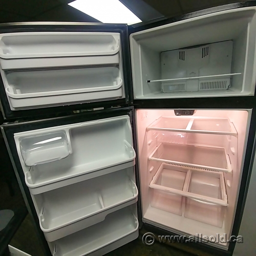 Stainless Steel Frigidaire 18cu. Fridge with Top Load Freezer Allsold.ca Buy & Sell Used