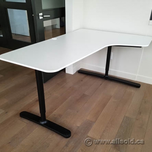Blonde Ikea Bekant Corner Desk Allsold.ca Buy & Sell Used Office