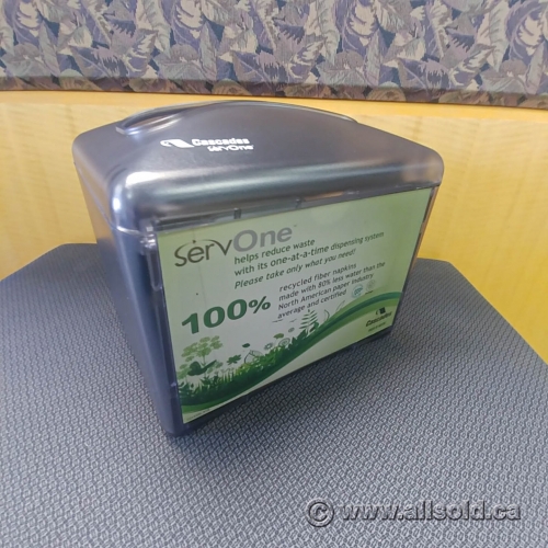 Cascades ServOne Napkin Dispenser (New In Box) Allsold.ca Buy & Sell Used Office Furniture