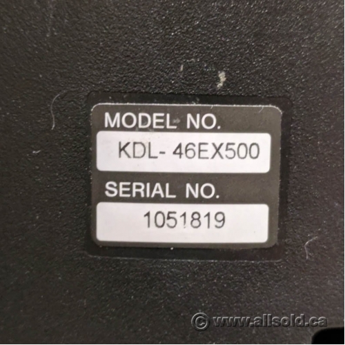 Sony Bravia 46 Attached Wall Mount