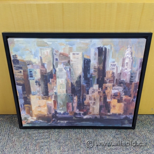 "New York New York" Framed Canvas Wall Art by Marilyn Hageman Allsold