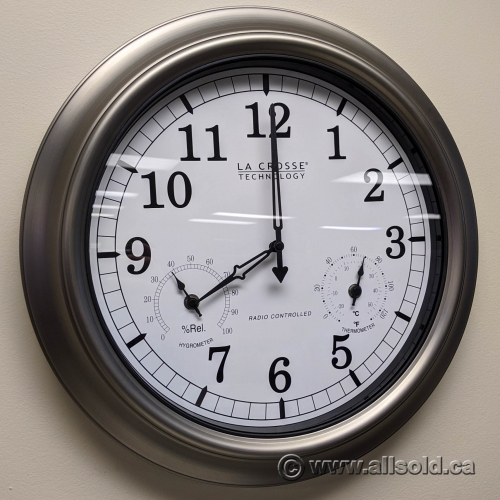 La Crosse 18" Indoor/Outdoor Atomic Wall Clock Allsold.ca Buy