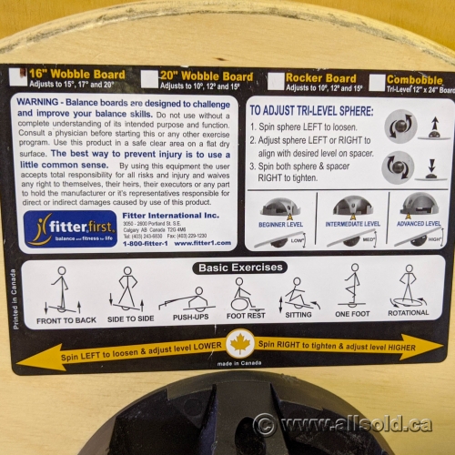 Fitterfirst 16" Balance Wobble Board Allsold.ca Buy & Sell Used