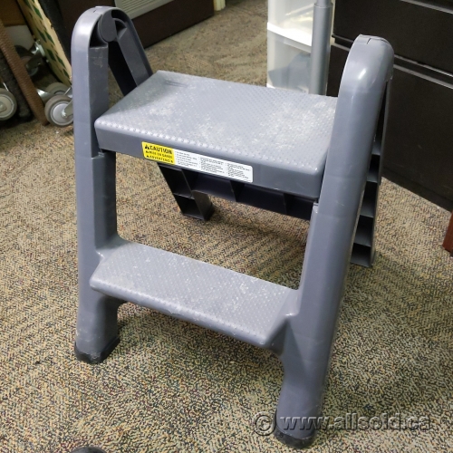 Rubbermaid Two Step Folding Step Stool Allsold.ca Buy & Sell Used Office Furniture Calgary