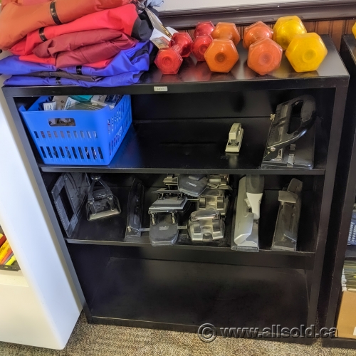 Hon Black Metal Bookcase Allsold.ca Buy & Sell Used Office