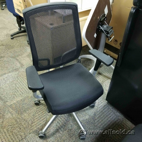 Sit on it Seating Focus Task Chair Black Mesh Chrome Base Allsold.ca