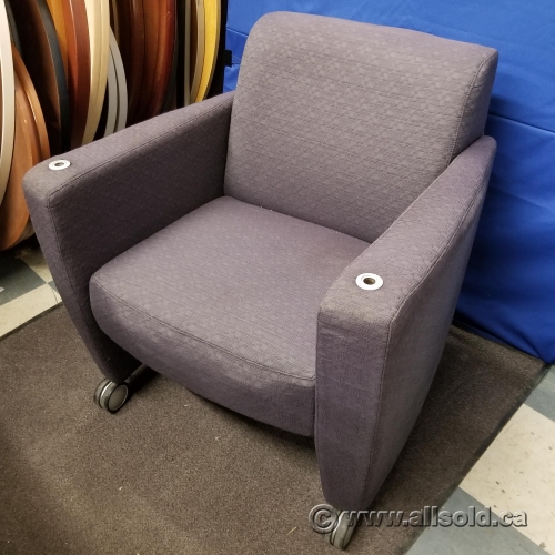 Purple Armchair w/ Swivel Cup Holder Allsold.ca Buy & Sell Used
