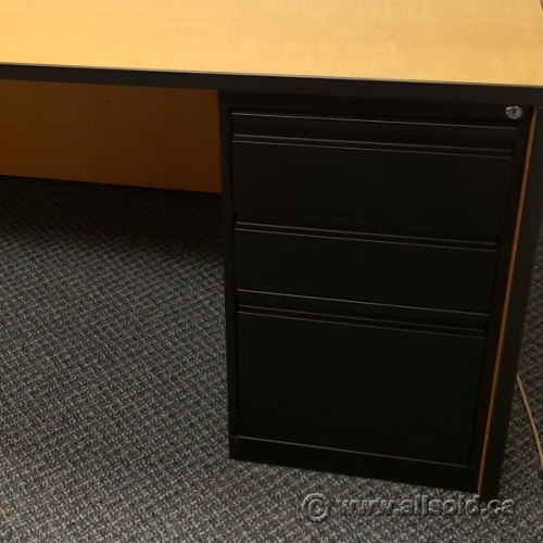 Black 3 Drawer Under Desk Pedestal Allsold.ca Buy & Sell