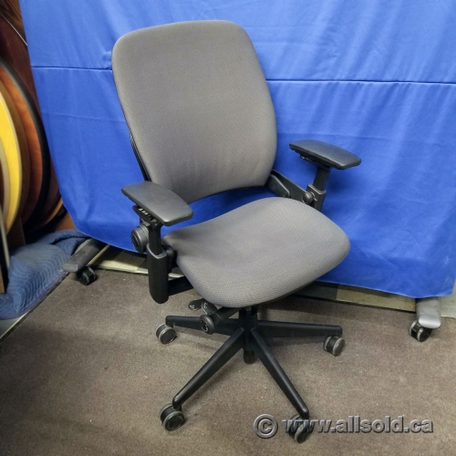Steelcase Leap V2 Grey Ergonomic Task Chair w/ Higher Gas Lift Allsold.ca Buy & Sell Used
