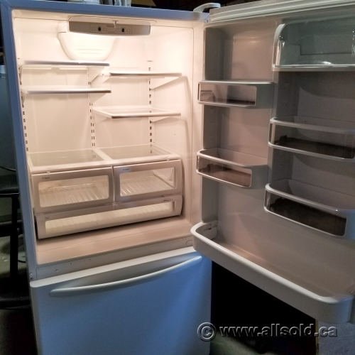 KitchenAid White Fridge w/ Bottom Load Freezer 32" Wide Allsold.ca