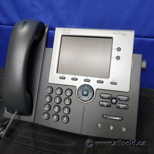 Cisco CP7945GRF WallMountable Handset VoIP Business Phone Allsold