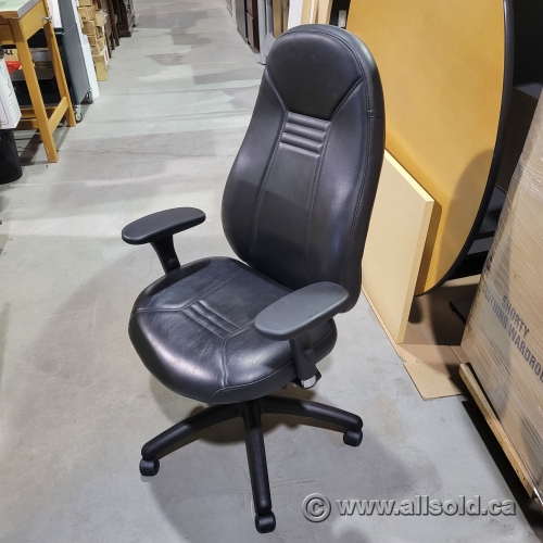 Global ObusForme Comfort Leather High Back Task Chair Allsold.ca