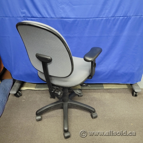 Haworth Grey Adjustable Office Task Chair with Seat Depth Slider