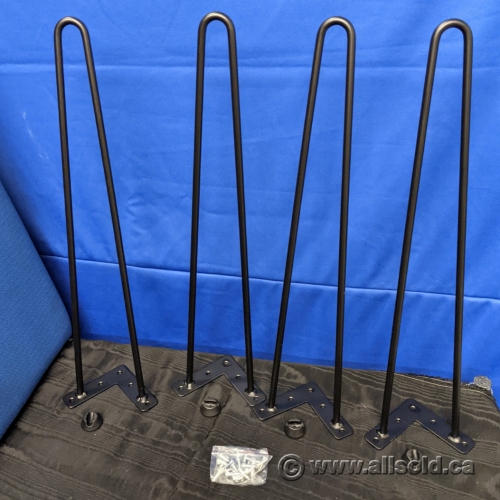 Set of 4 Hairpin Metal Furniture Legs, 18" Height Allsold.ca Buy