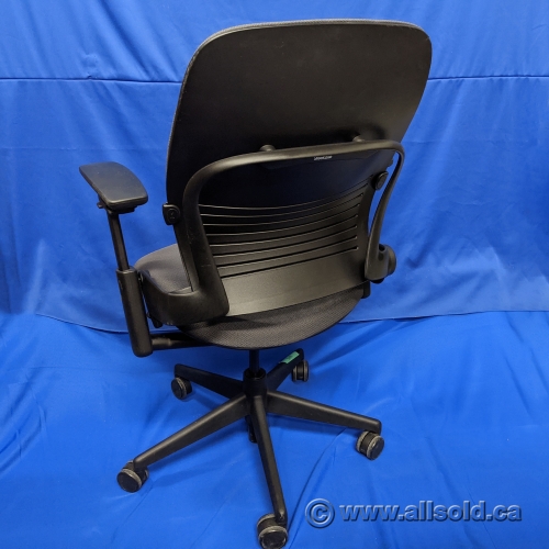 Steelcase Leap V2 Grey Adjustable Ergonomic Task Chair Allsold.ca Buy & Sell Used Office