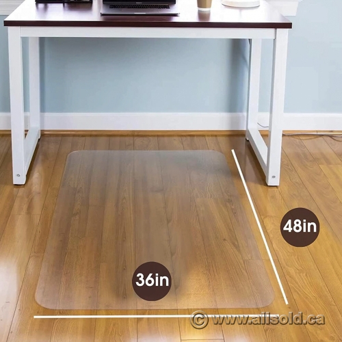 Rectangular Under Desk Chair Mat Floor Protector 36" x 48" Allsold.ca