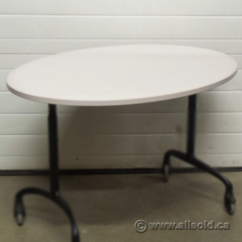 Steelcase White Oval Table Top Desk, Surface Only Allsold.ca Buy