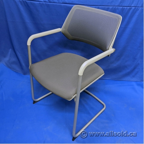 Arctic White Steelcase QiVi Ergonomic Conference Guest Chair Allsold