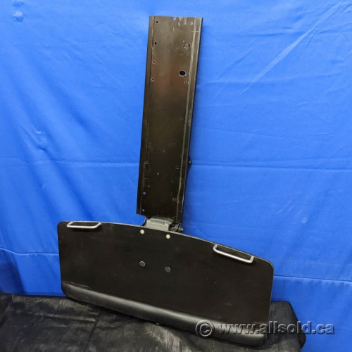 Black Adjustable Under Desk Keyboard Tray w/ Security Bars Allsold.ca