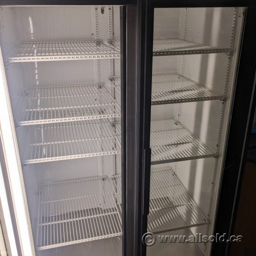 True 2 Glass Door Commercial Merchandiser Display Fridge GDM35