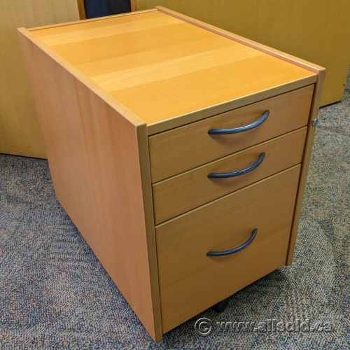 Honey Ikea 3 Drawer Rolling Locking Storage Pedestal Allsold.ca Buy