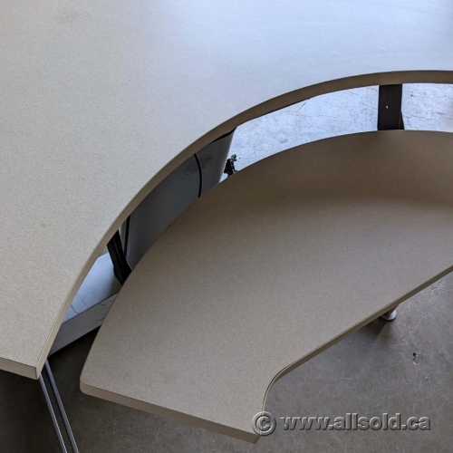 Steelcase Corner Desk w/ Adjustable Keyboard Tray, Surface Only