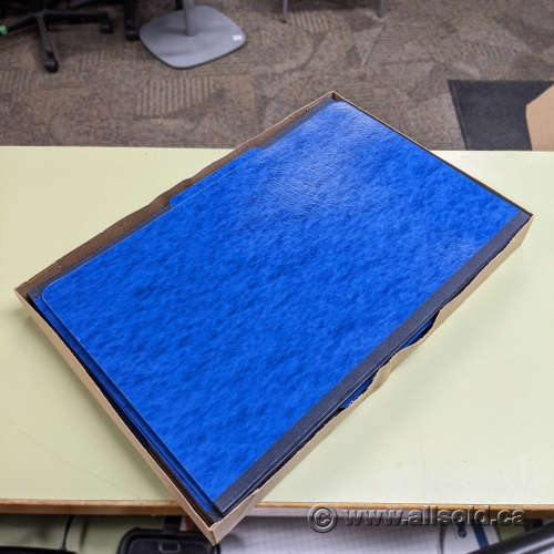 Set of 10 Dark Blue Pressboard Classification Folders w/ Inserts