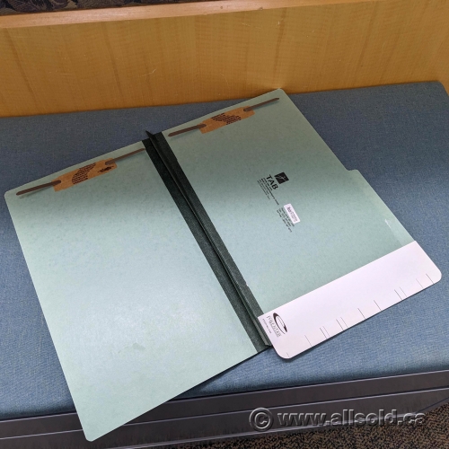 70 Green Legal Pressboard Classification Folders w/ No Inserts