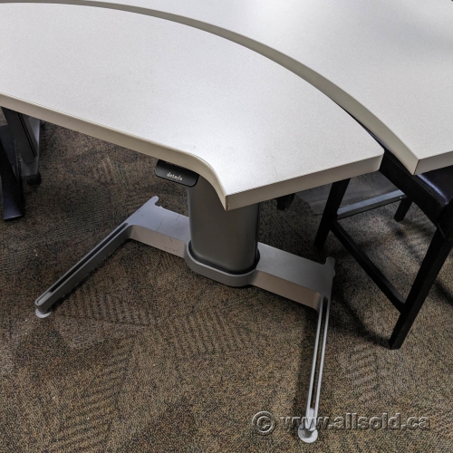 Steelcase Airtouch Sit Stand Height Adjusting Corner Desk Allsold.ca