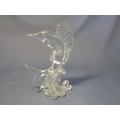 Crystal sculpture Depicting a Marlon or Salefish riding