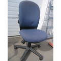 Blue Cloth Rolling Office Chair