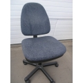 Blue grey rolling chair no armrest