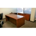 Heartwood Autumn Maple Desk & Credenza Suite