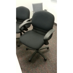 Steelcase Black Sensor Gas Adjustable Task Meeting Chair