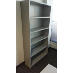 Commercial Grey 5 Shelf Laminated Shelving Book Case