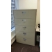 Beige 5 Drawer Lateral Filing Cabinet lockable Full Drawers