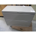 Grey 2 Drawer Lateral File Cabinet 36 x 18 x 27