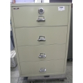  Fireking 4 drw Lateral Fire Proof File Cabinet Combo