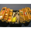 Black Hawk 6 Fishing Tackle Box w Assorted Accessories