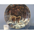 'Winter Logging' Plate by Georgia Jarvis