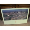  Framed Olympic Print Calgary 1988 Brushed Alum Frame