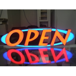 Lumicast LED 'Open' Sign w Remote